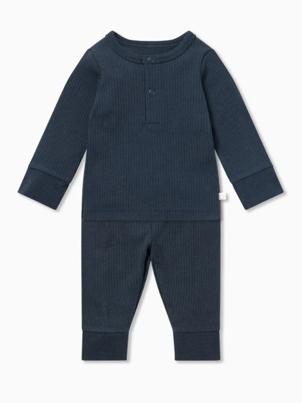 MORI Organic Cotton Joggers & Tee Loungewear Set 2-3Y Mint Blue